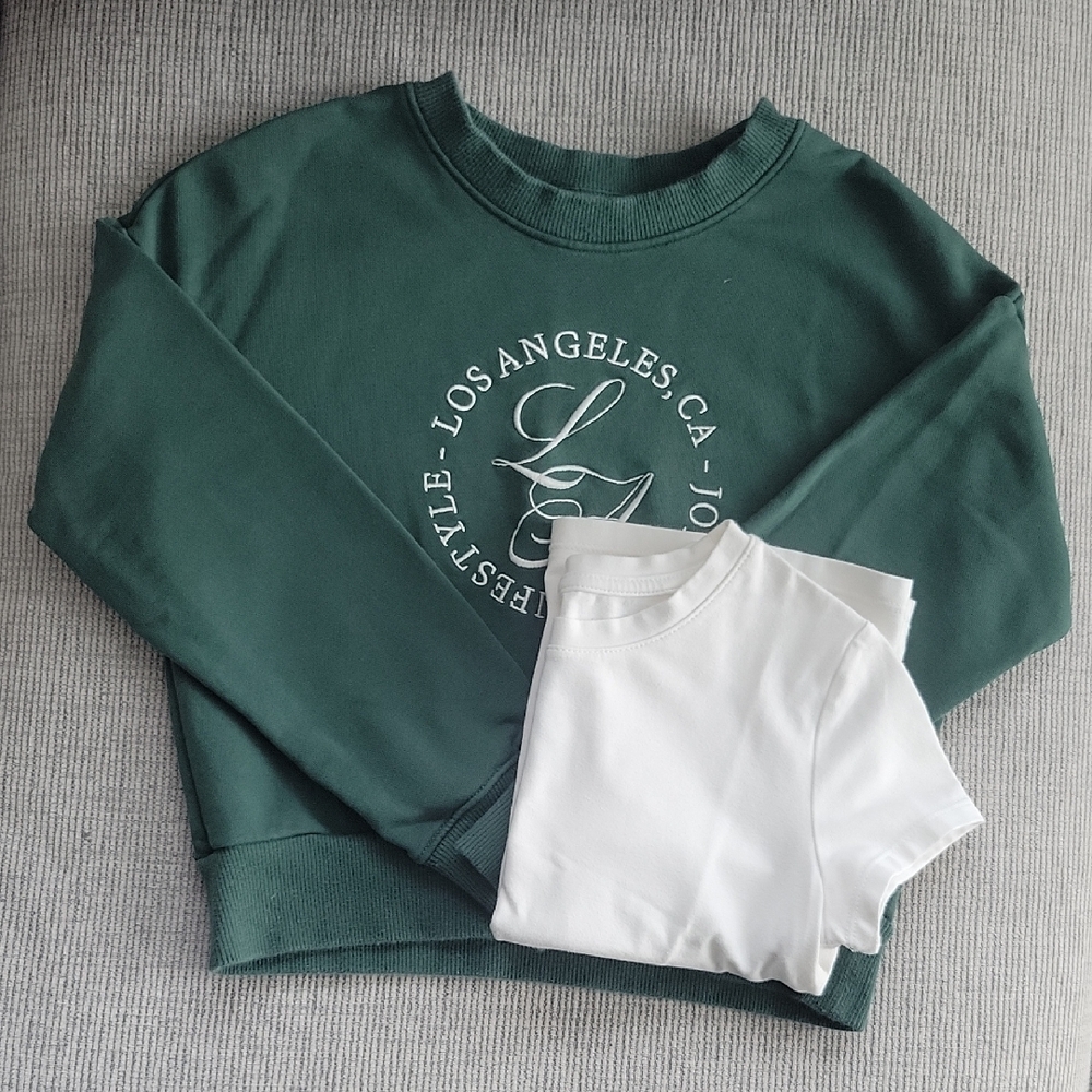 H&M Green LA Graphic Kids Sweatshirt